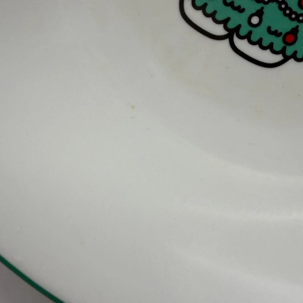 Hello Kitty Christmas serving Bowl Silver Buffalo Holiday Sanrio ceramic